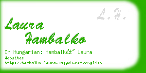 laura hambalko business card